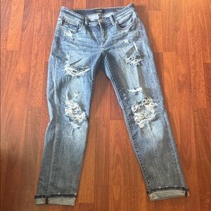 Excellent Judy Blue Distressed Women’s  Ripped Jeans - 7/28